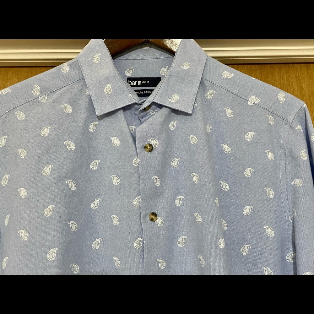 Bar III Slim Fit Dress Shirt 15-15.5 x 32/33
